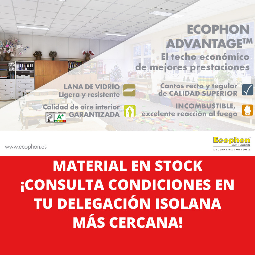 Ecophon Material en stock