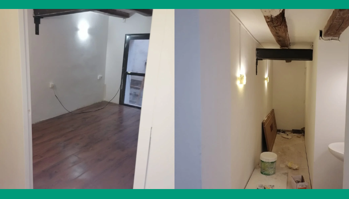 colaboración con material para la reforma de un piso