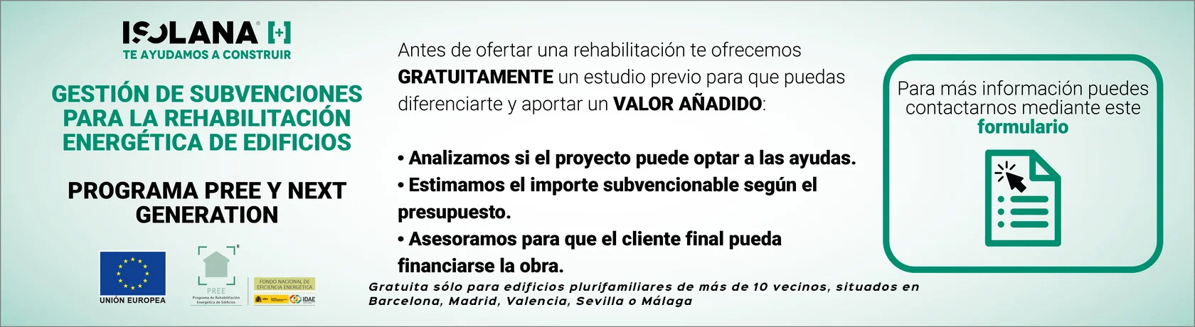 Ayudas y subvenciones PREE y Next Generation