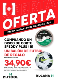 Compra un disco de corte y llévate un balón de regalo