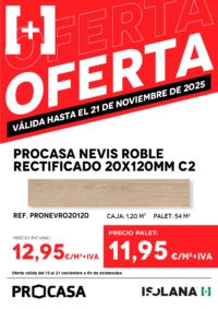 Oferta: ProCasa Nevis Roble Rectificado 20x120mm C2