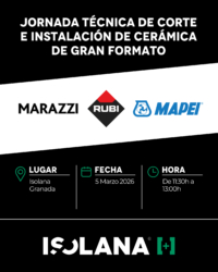 Jornada técnica de cerámica de gran formato en Granada