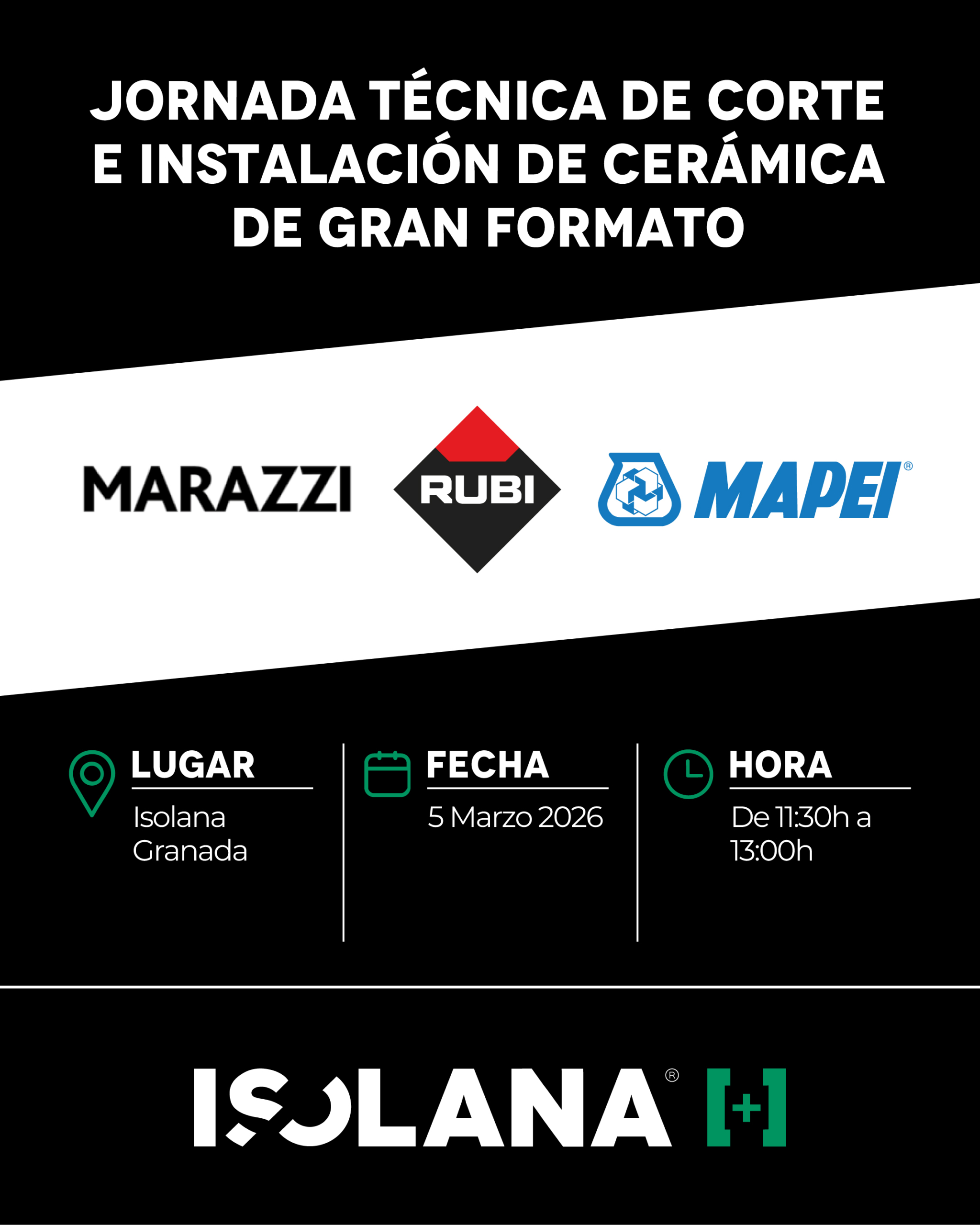 Jornada técnica de cerámica de gran formato en Granada