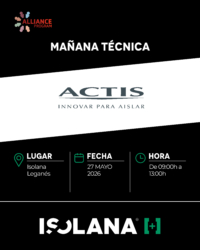 Jornada técnica ACTIS en Isolana Leganes [27 de mayo 2026]