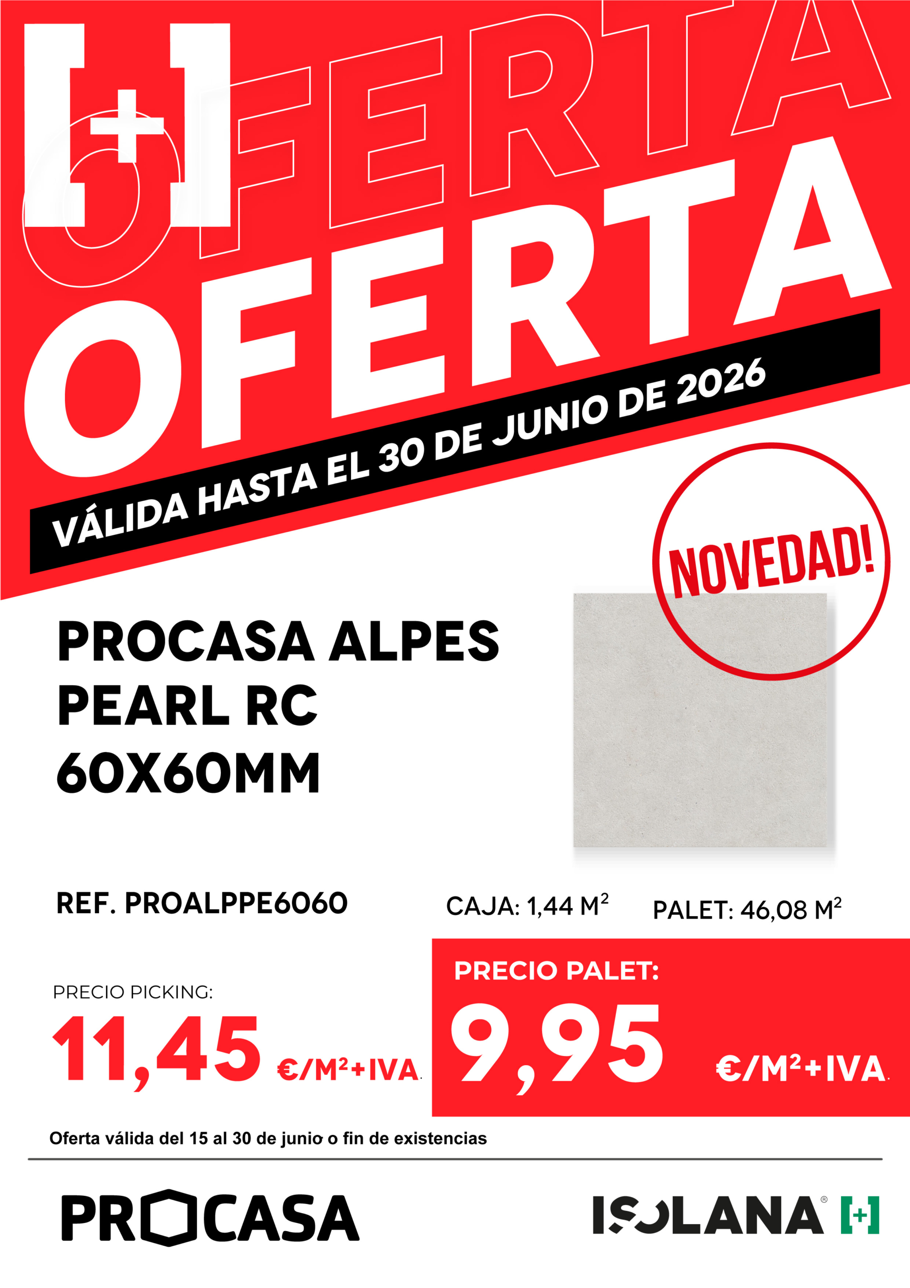 Oferta: Procasa Alpes Pearl RC 60x60mm